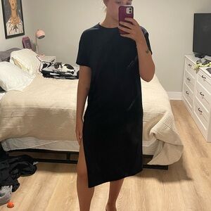 ASOS Black Midi T-Shirt Dress
